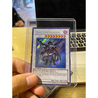 Lá bài thẻ bài Yugioh Dark End Dragon – Secret Rare – Tặng bọc bài nhựa bảo quản