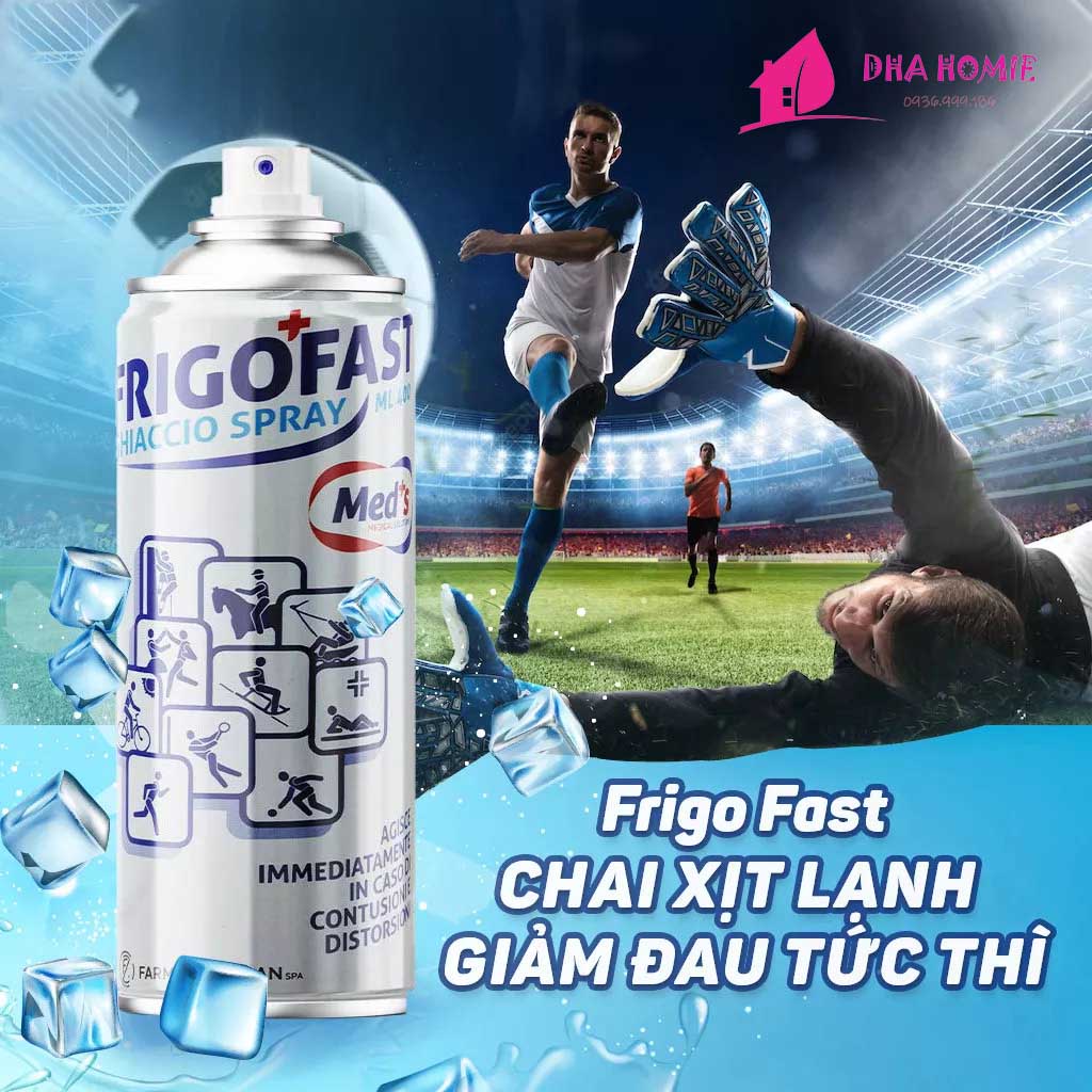 CHAI XỊT LẠNH GIẢM ĐAU FRIGO FAST DUNG TÍCH 200ML - MADE IN ITALY