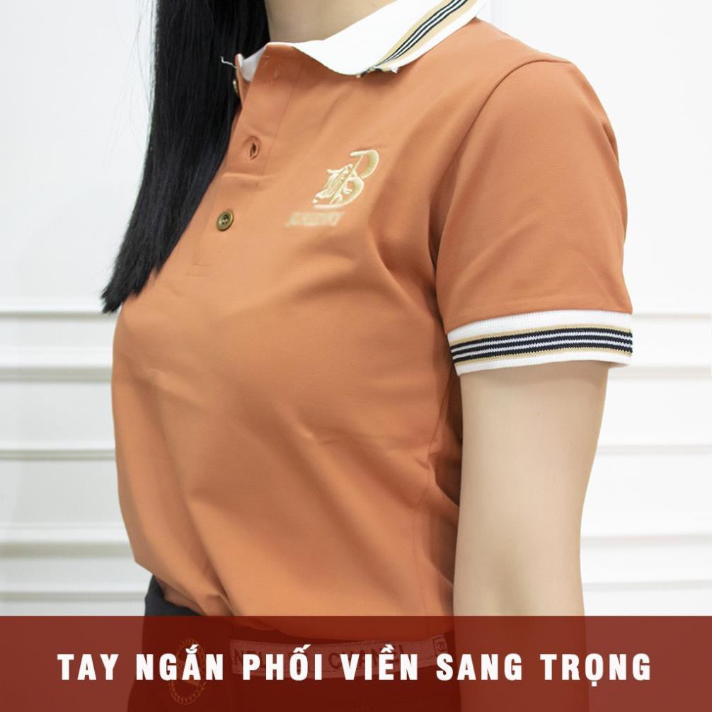 Áo Phông Nữ có cổ Polo Trơn Tay Ngắn Cổ Bẻ Bassic [FREESHIP] Áo Thun Nữ Cổ Sơ Mi Tay Phối Viền TRẮNG Đen - AMYRA 017 ་