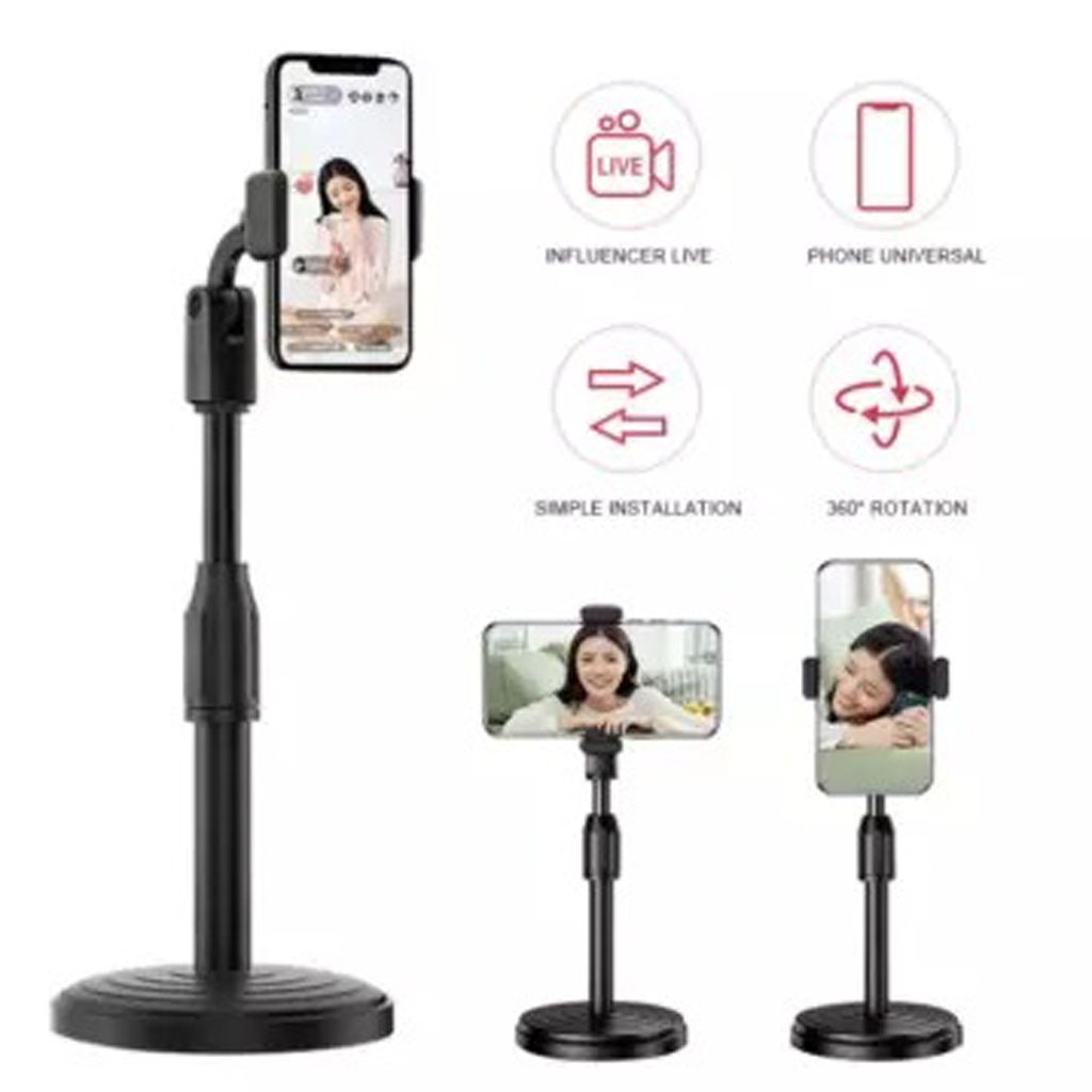 Giá Đỡ Điện Thoại Xoay 360 Độ Để Bàn - Kéo Cao 40Cm