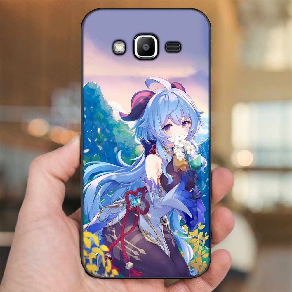 Ốp lưng Samsung J2 Prime, J3 2016, J5 2015 viền đen in hình Ganyu Genshin Impact