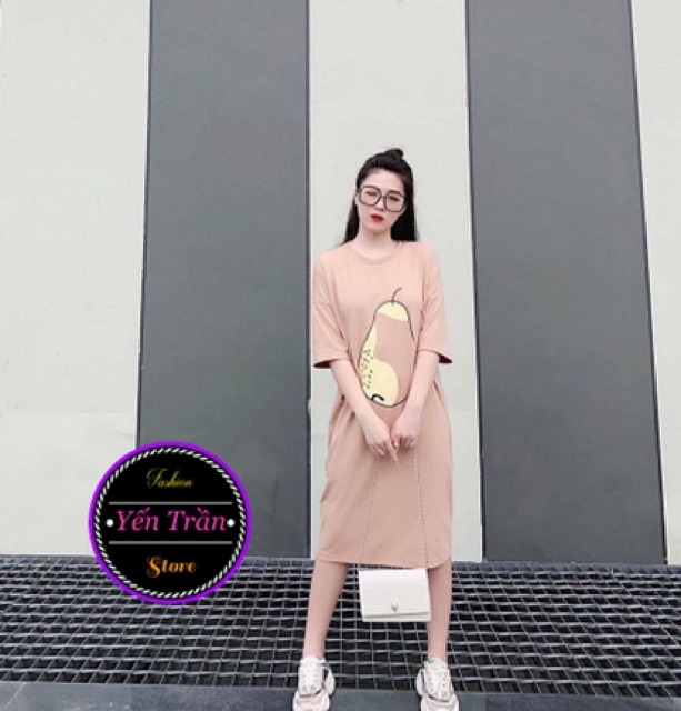 Váy hoa quả dáng xuông from rộng | BigBuy360 - bigbuy360.vn