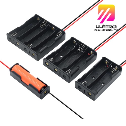 Đế pin 18650 có dây mắc nối tiếp 1-4 Pin 18650