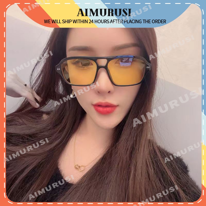 (AIMURUSI) COD Kính Mát Chống Tia UV Thiết Kế Hai Bên Phong Cách Thời Trang Dành Cho Nam Và Nữ