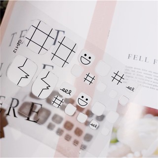 Sticker dán móng chân hình mặt cười