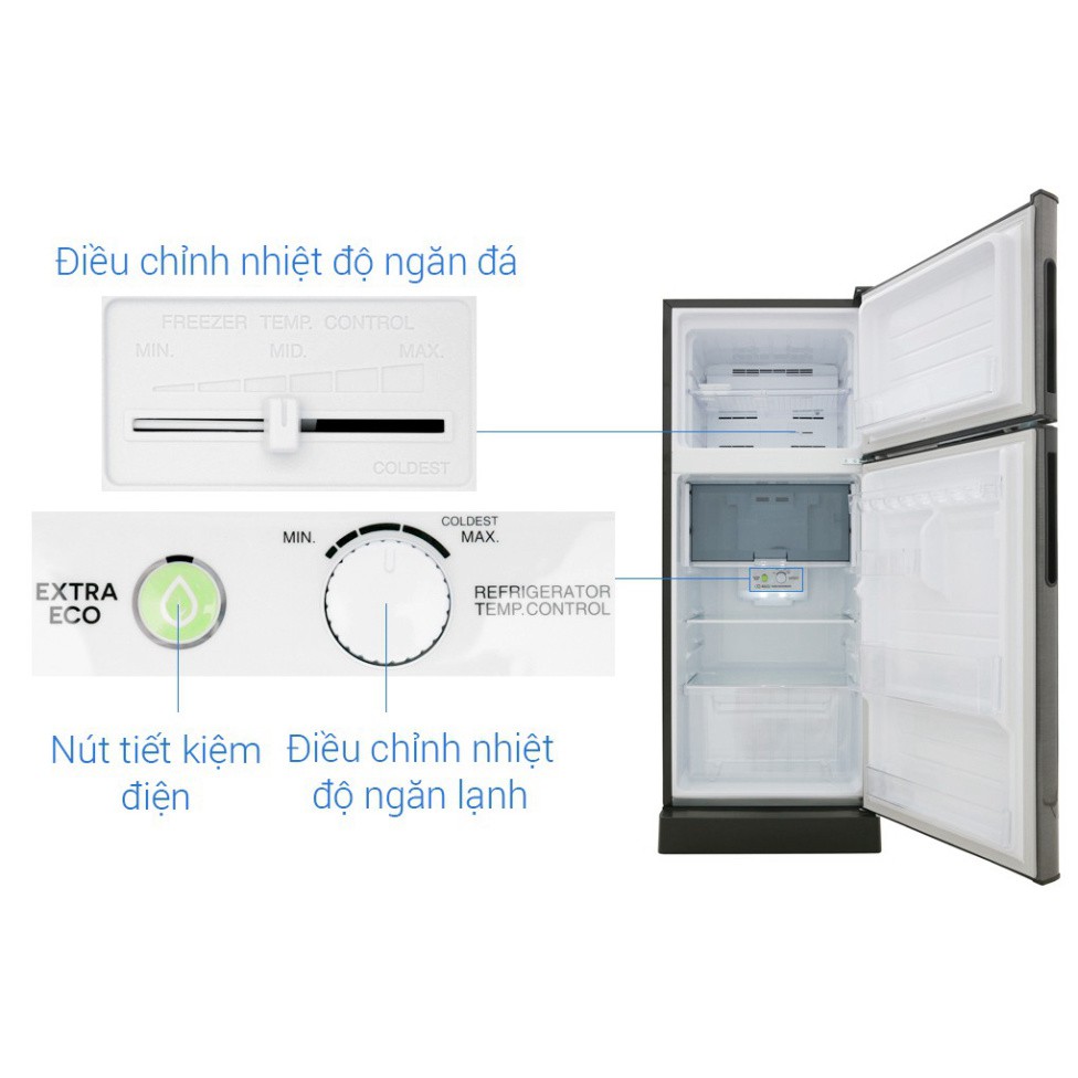 SJ-X201E-SL | SJ-X201E-DS | Tủ lạnh Sharp Inverter 196 lít