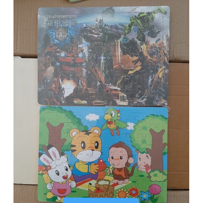 Tranh gỗ tự nhiên ghép hình 80 miếng nhiều chủ đề