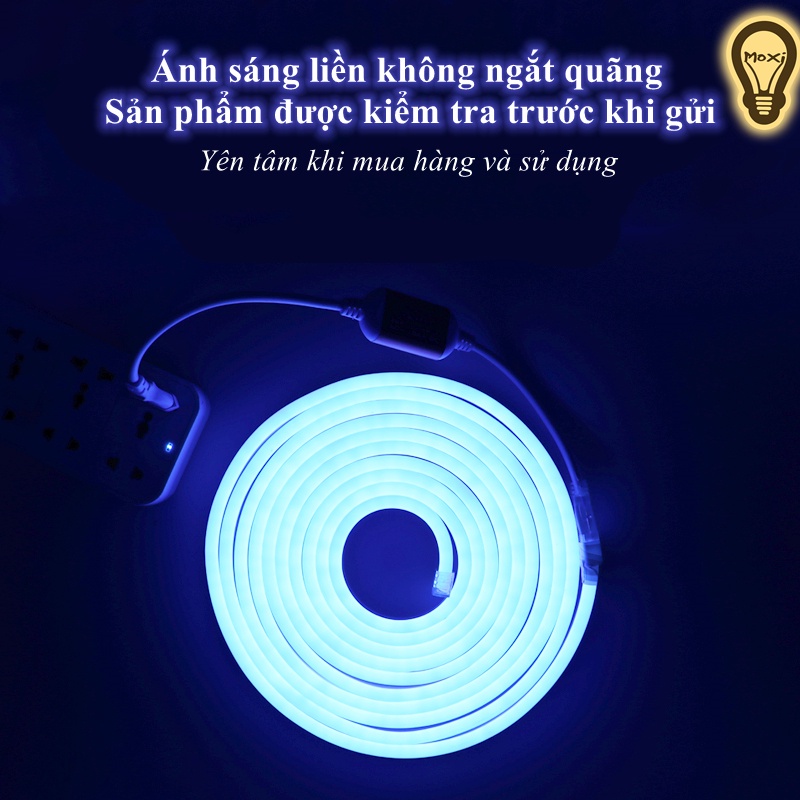 [Bán theo M chưa kèm đầu cắm] Dây đèn LED NEON uốn chữ tạo hình trang trí, decor phòng ngủ,ngoài trời MOXI
