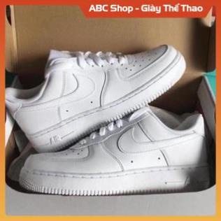 Giầy Air Force 1 trắng nam nữ siêu đẹp, Giày Sneaker Thể Thao AF1 Full bill box