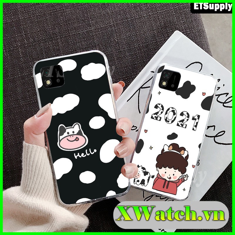 Ốp lưng silicon Oppo F1s / A59 A3s A15 / A15s A31 F11 Pro Reno 2F  F11 F11 pro Reno 3 A52 A72 A92 in hình Bò sữa P1