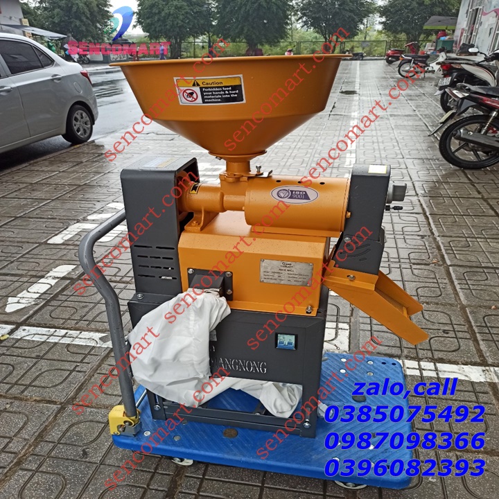 Máy xát gạo mini đa năng tách vỏ đậu,cà phê