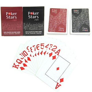 Giant Plastic Playing Poker Cards Set Poker Stars Letters Game Cards for Poker