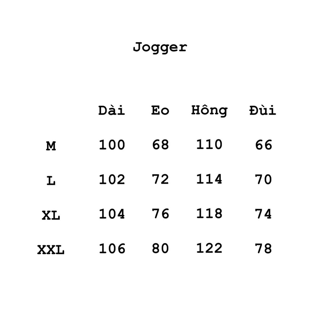 Quần Jogger Zip Kem