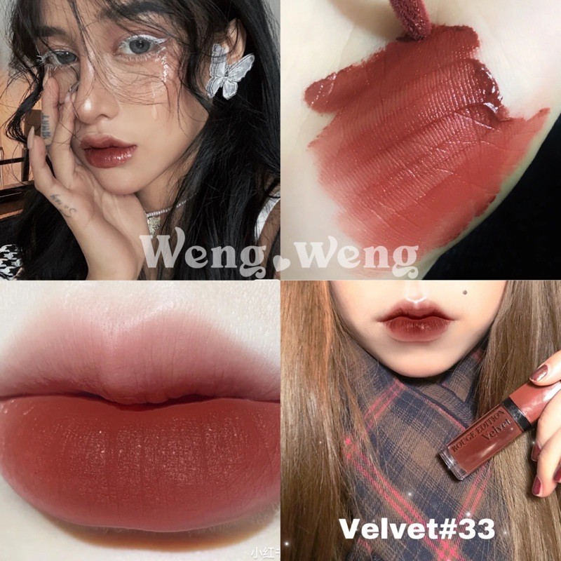 [AUTH] (Đủ Bill) Son Bourjois Rouge Velvet màu 33 Brun'croyable
