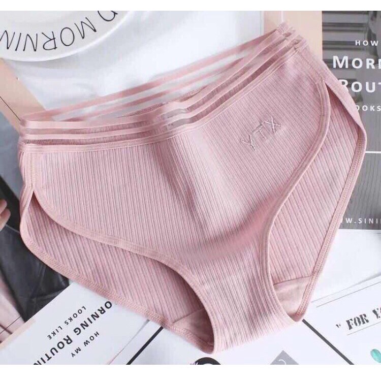 QUẦN LÓT COTTON GÂN TĂM