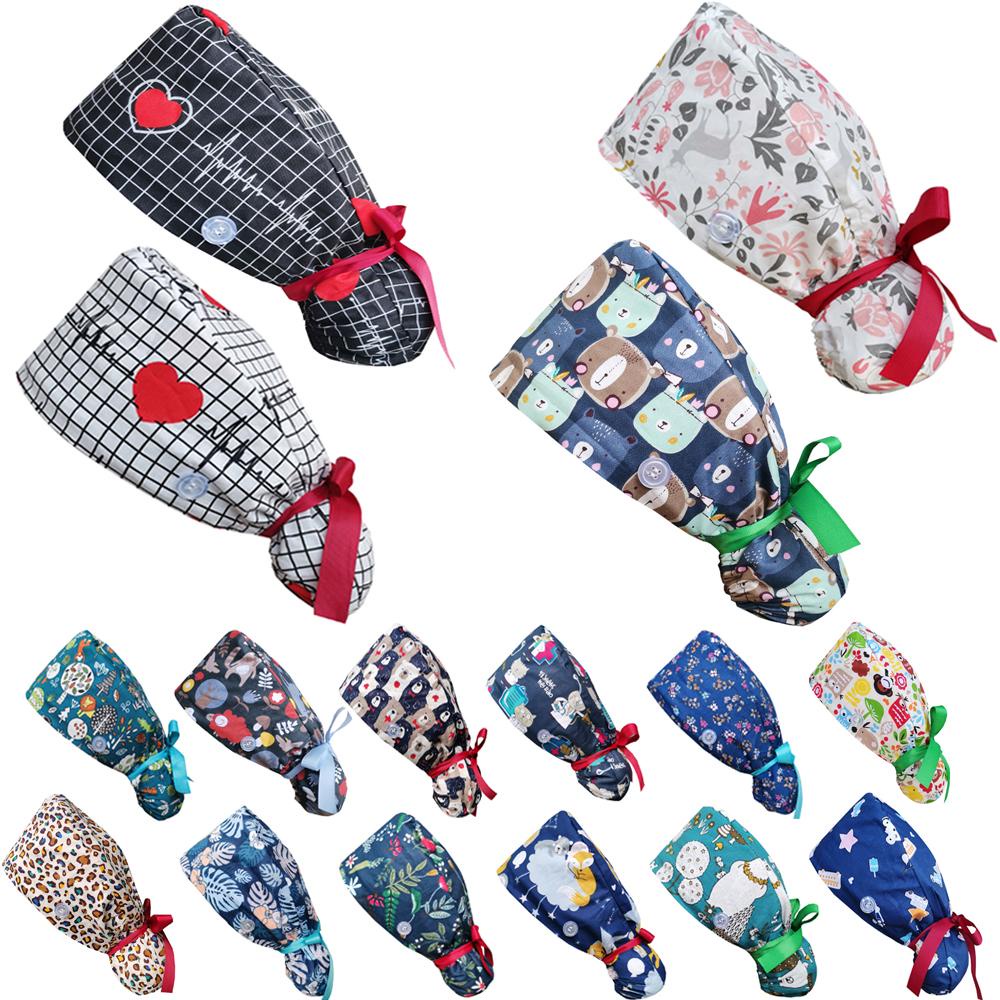 Mũ Cotton Cột Tóc Đuôi Ngựa Một Kích Thước Có Thể Điều Chỉnh Kích Thước