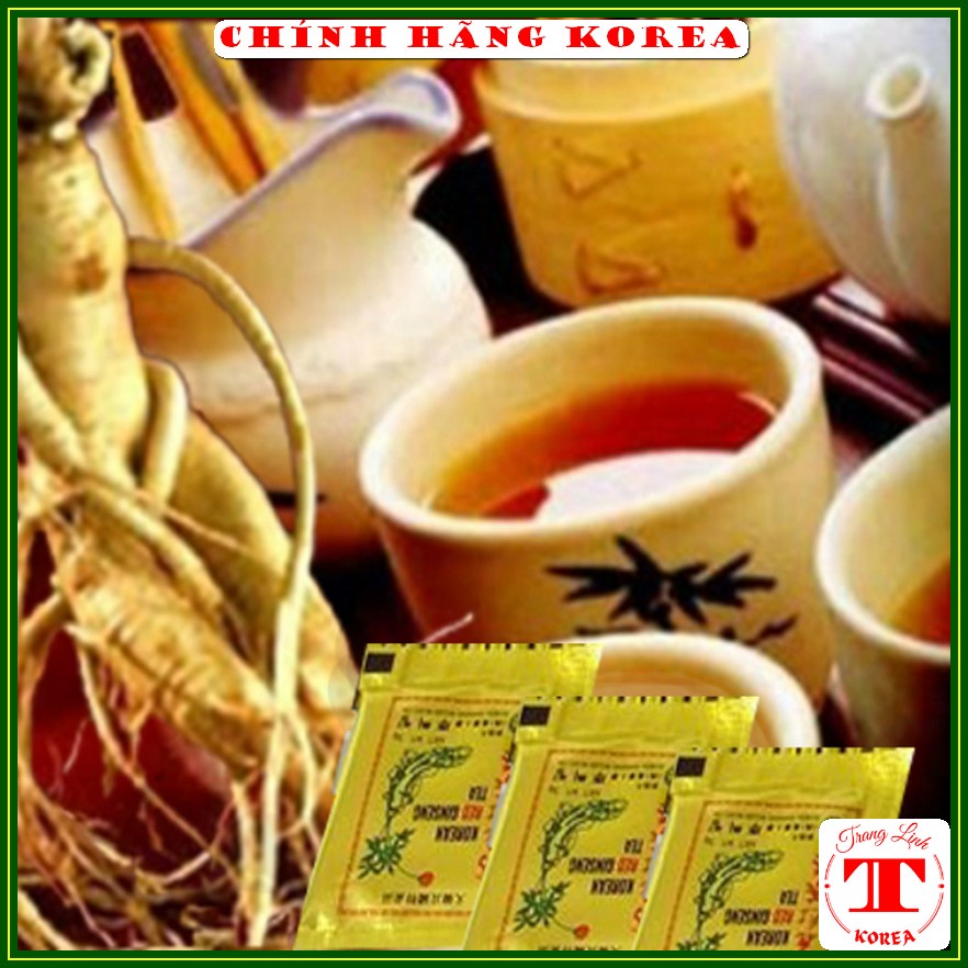 Trà sâm hàn quốc Buleebang chính hãng, hộp 100 gói - Trà hồng sâm giải nhiệt, thanh lọc cơ thể,  giảm stress - tranglinh