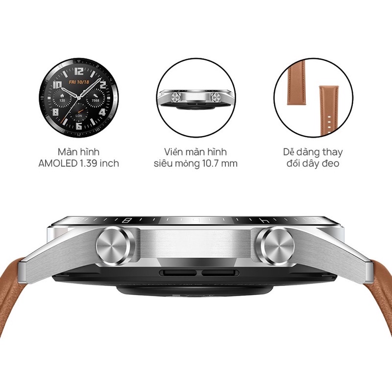 Đồng hồ Huawei Watch GT2 Kirin A1 | Thời lượng pin dài | Kiểu dáng thể thao thời thượng