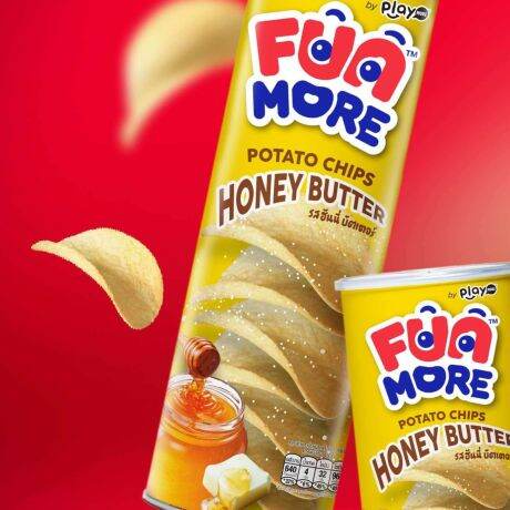 Snack khoai tây vị bơ mật ong Thái Lan Fun More 60g/lon