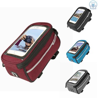 Túi Đựng Đồ Có Ngăn Đựng Điện Thoại Kích Thước Màn Hình 6inch Và Lỗ Xâu Dây Tai Nghe Gắn Sườn Xe Đạp Địa Hình