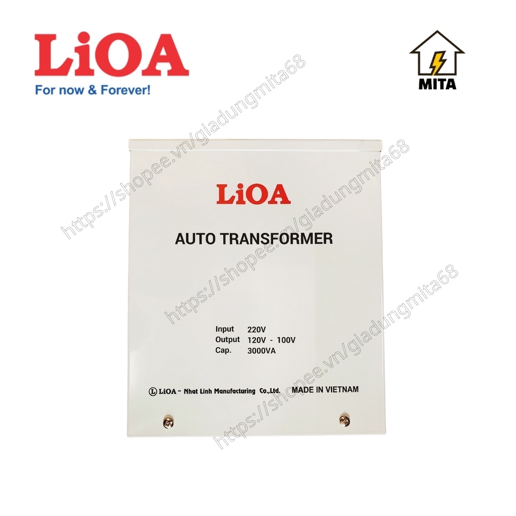 Biến Áp Đổi Nguồn Hạ Áp LIOA - Biến Áp Đổi Nguồn LiOA 3000VA ( Điện Vào 220V- Điện Ra 100/120V) - MITA