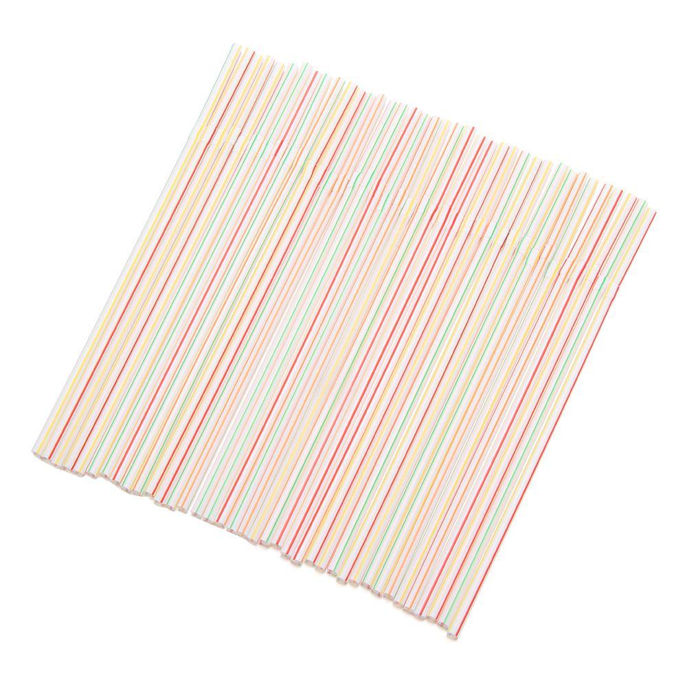 Bộ 100 / 300 / 500 Ống Hút Nhựa Dùng Một Lần Tiện Dụng Cho Các Bữa Tiệc