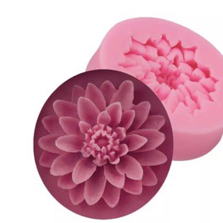 Khuôn silicon 4D cúc đơn nhiều cánh