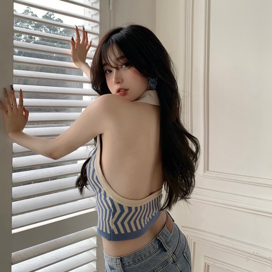 áo yếm dệt kim polo