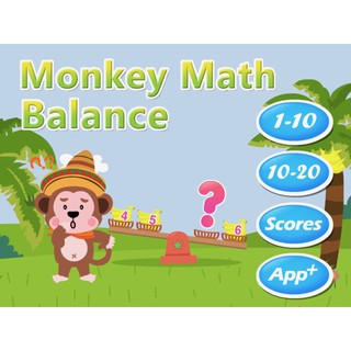 thẻ học Toán tiếng anh Monkey Math