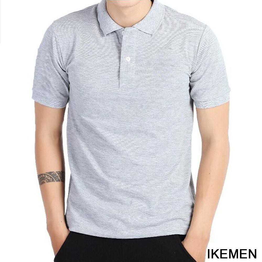 Áo phông nam cổ bẻ ngắn tay Ikemen cao cấp : Chất thun cá sấu cotton 100% co giãn 4 chiều cực mềm mịn mát(ACB)
