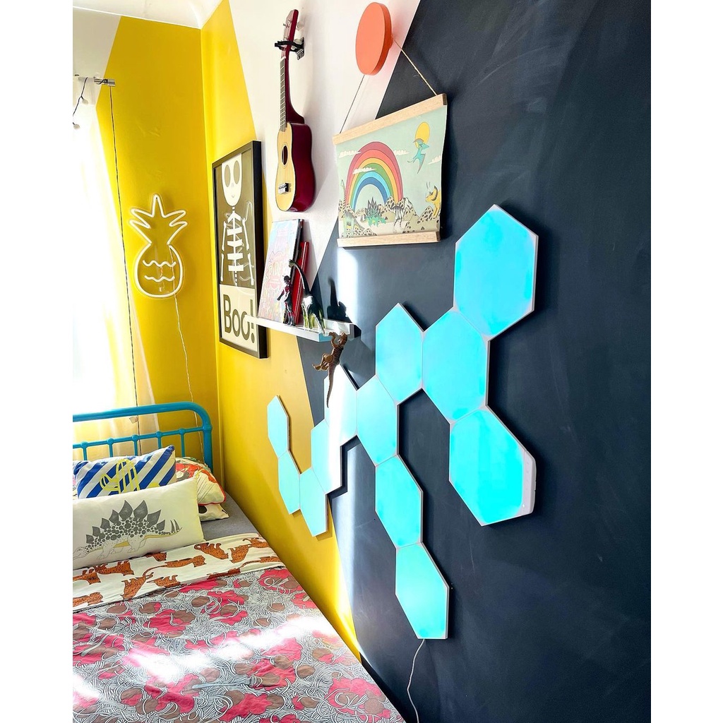 Đèn LED RGB lắp ghép thông minh Nanoleaf Shapes Lục Giác 5 ô đèn