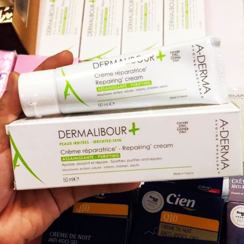 (bill Pháp)Kem làm dịu da, dưỡng da chuyên sau Aderma Dermalibour 50ml/100ml cho bé viêm da cơ địa, dị ứng, mẩn ngứa