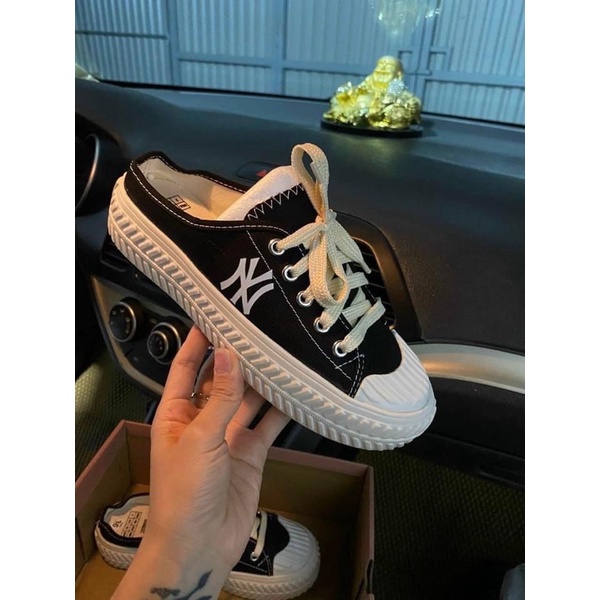 (ảnh,video thật)SỤC GIÀY NY ĐEN MŨI TRẮNG TRẺ TRUNG ,năng động | BigBuy360 - bigbuy360.vn