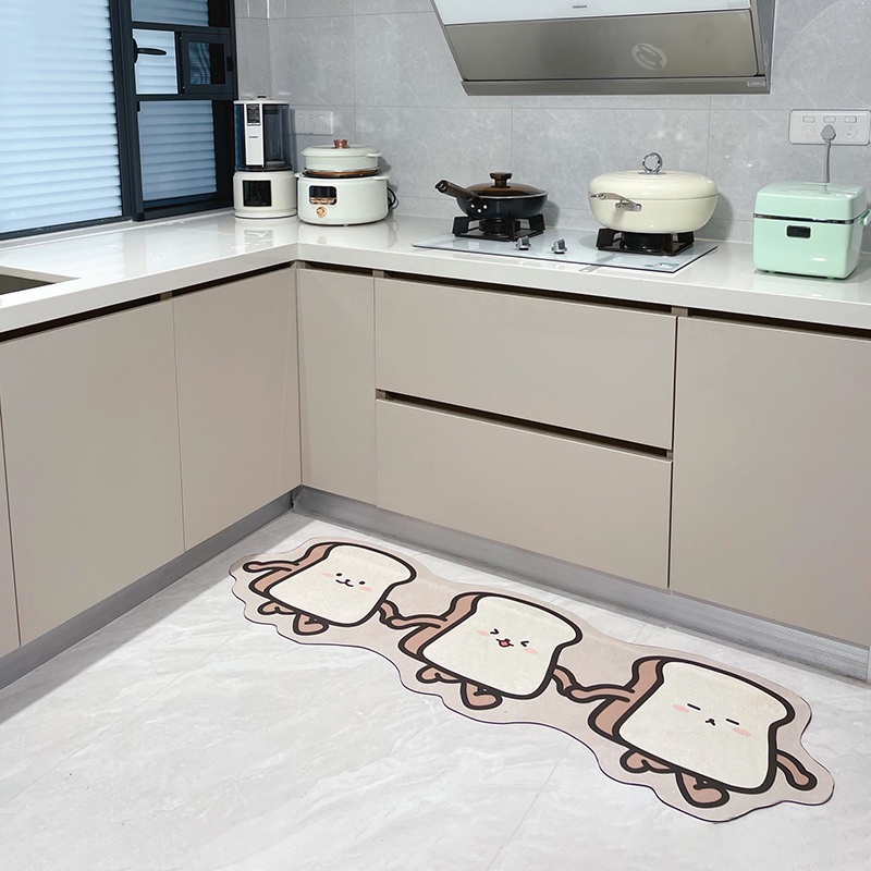 Thảm Trải Sàn Họa Tiết Chú Chó Hoạt Hình Đáng Yêu Giặt Được Tiện Lợi Dễ Sử Dụng