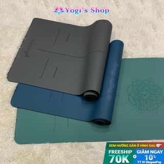 Thảm Tập Yoga Định Tuyến Cao Su Xơ Dừa 5mm Relax (KèmTúi Đựng Thảm Chống Nước) | Bám Tốt, Chống Trượt