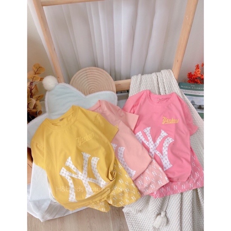 BỘ ĐỒ MÙA HÈ BÉ GÁi CHỮ NY CÁ TÍNH ( 18-36kg, ảnh thật khách của shop mặc)