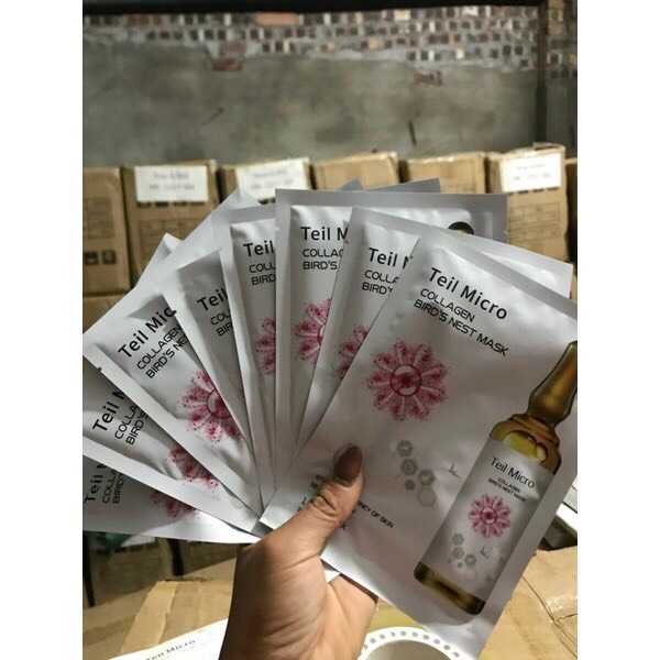 Hộp 8 Mặt Nạ Collagen Yến Teil Micro
