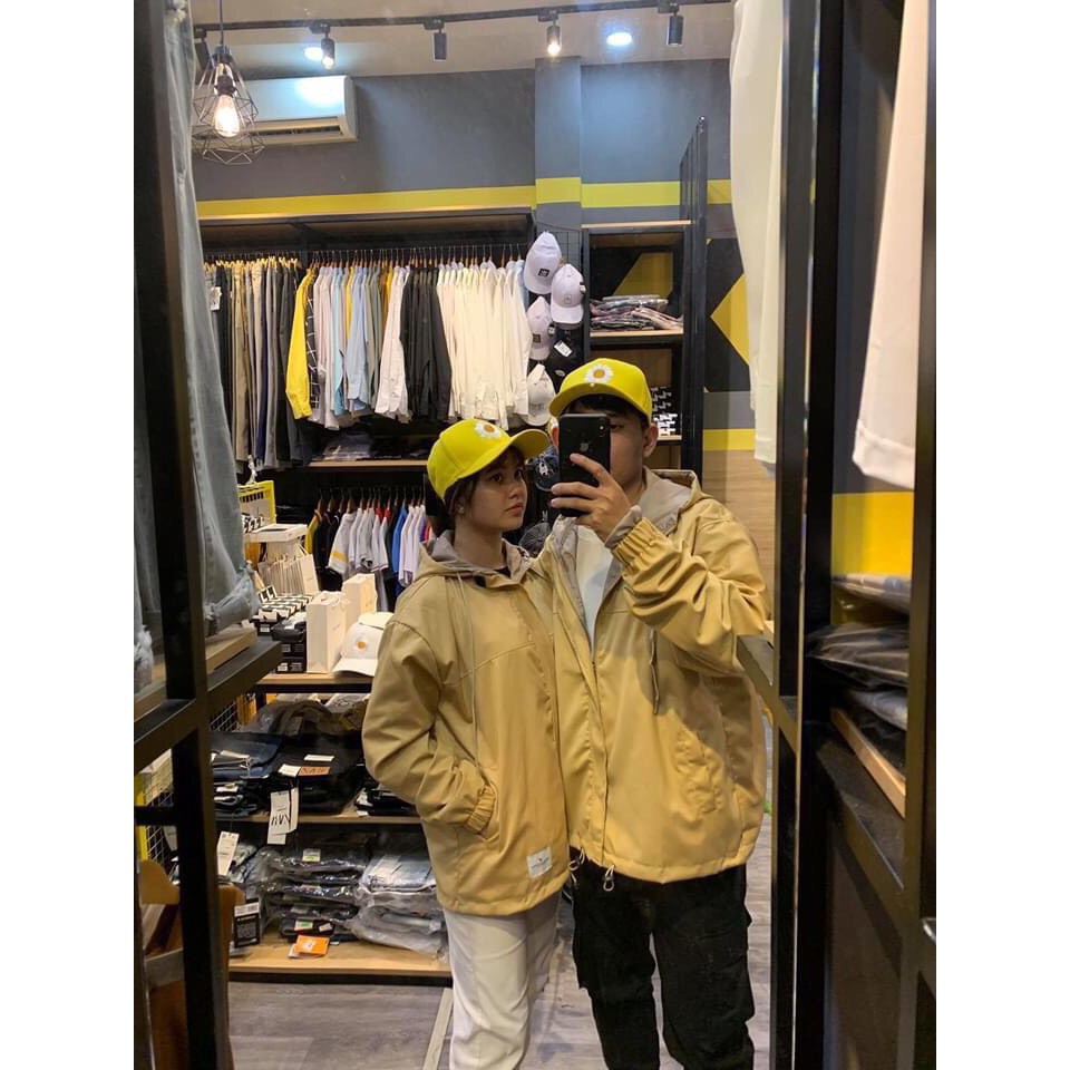 Áo Khoát Bomber Kaki nam nữ 5 xọc thời trang đẹp - khoác nam lịch lãm