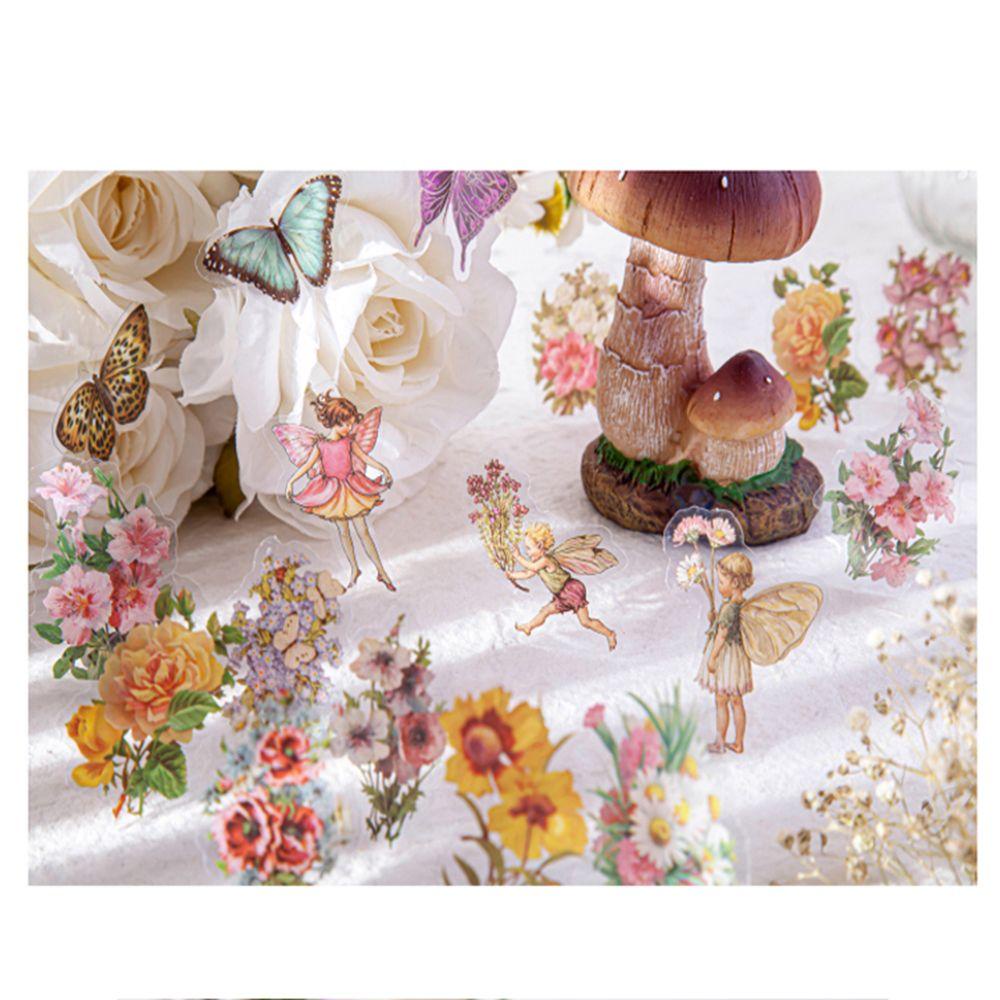 Miếng Dán PET Hình Bướm Cổ Điển Dễ Thương Dùng Trang Trí Sổ Tay DIY