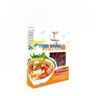 Nui Ống Gạo lứt - Nui Ống Lúa Mạch (Hộp 200g) - Tôm Vàng
