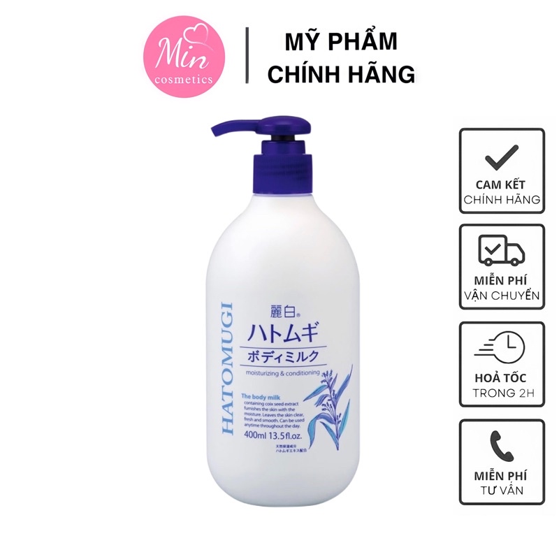 Sữa Dưỡng Thể Hatomugi Trắng Da Chống Nắng