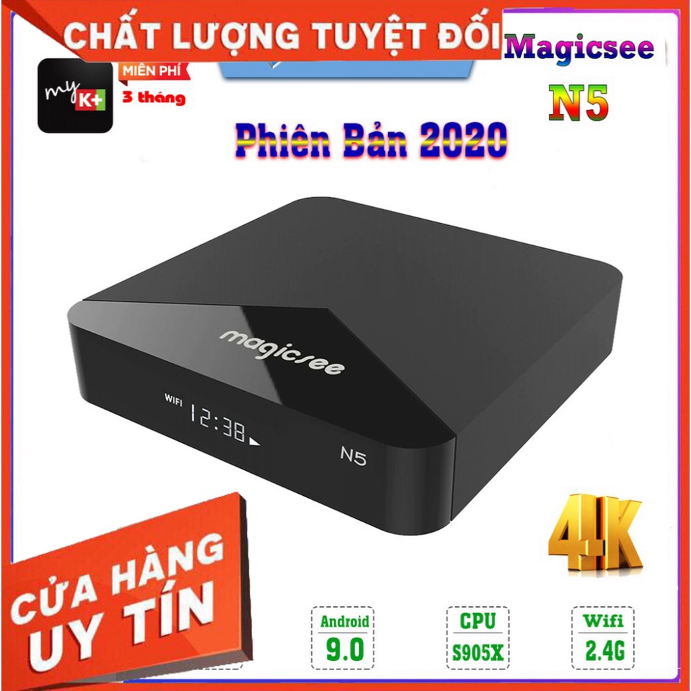 GIÁ CỤC KHỦNG Android Tivi Box Magicsee G2 Plus Android 9.0 Ram 2GB Rom 16Gb Wifi 5Ghz GIÁ CỤC KHỦNG