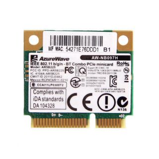 Card Wireless+Bluetooth Qualcomm Atheros.