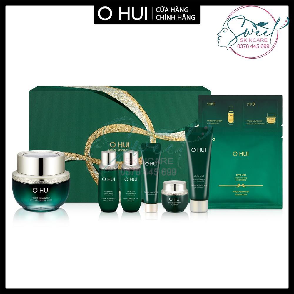 Bộ 7 món cấp ẩm và ngăn ngừa lão hóa toàn diện OHUI Prime Advancer Ampoule Capture Cream Set  ❤️ SWEET skincare