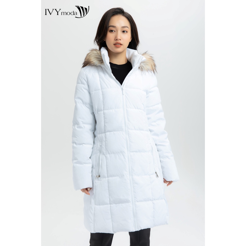 Áo phao chần bông dáng dài IVY moda MS 71B8003