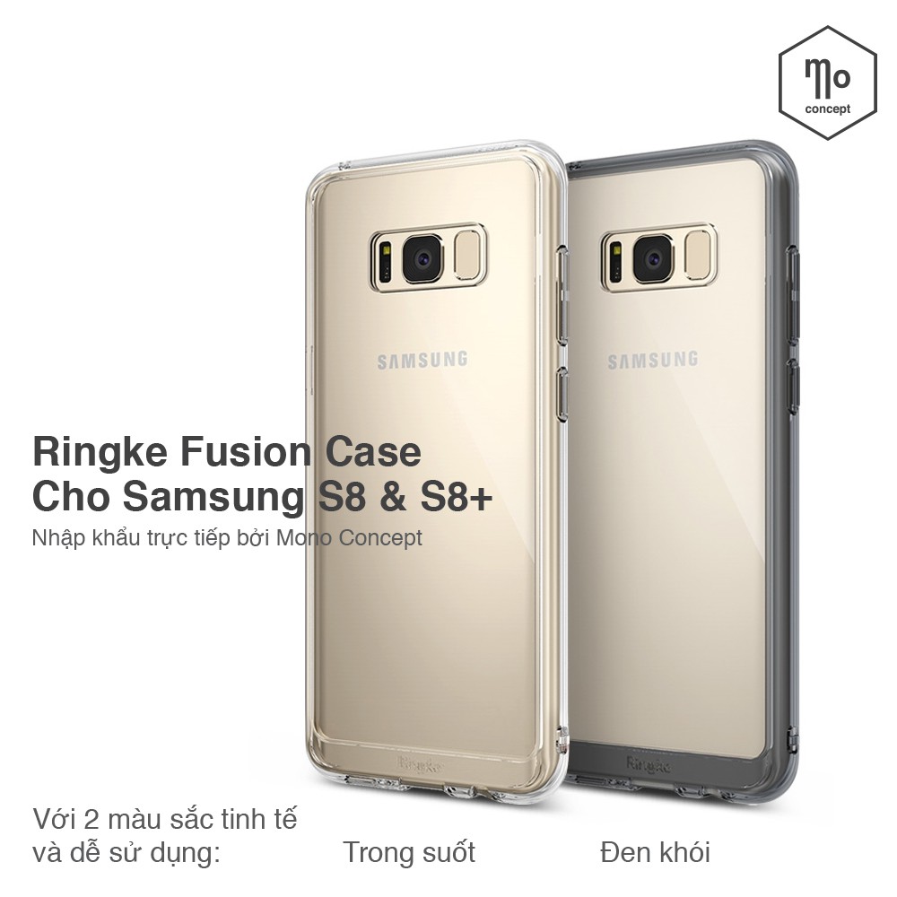 Ốp Lưng Samsung S8 Plus  -  Ringke Fusion