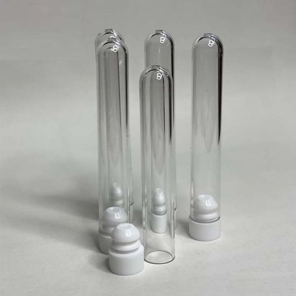 Ống nghiệm nhựa PS trắng trong có nắp không nhãn 5ml (12x75mm) - Dài 7,5 cm