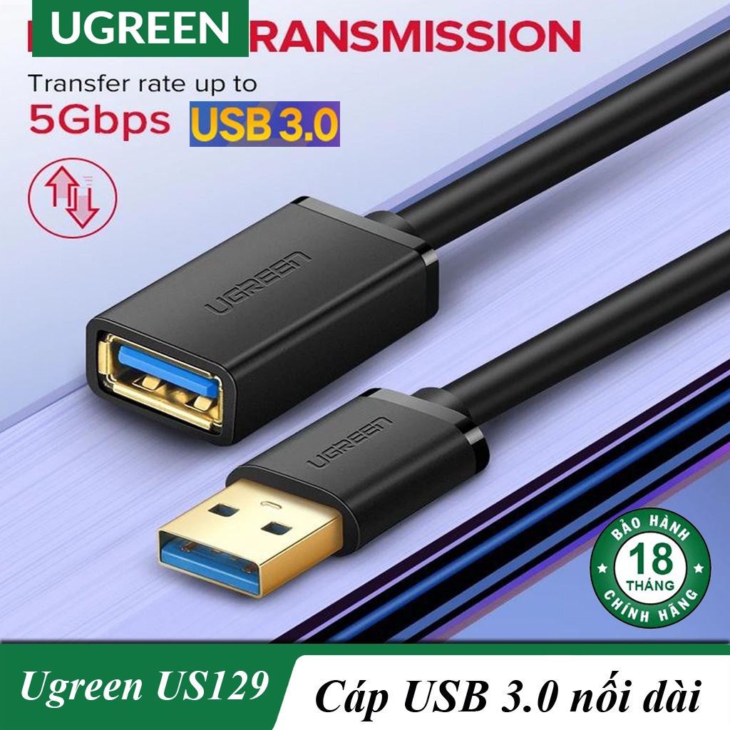 Cáp Nối Dài USB 3.0 Chính Hãng UGREEN US129