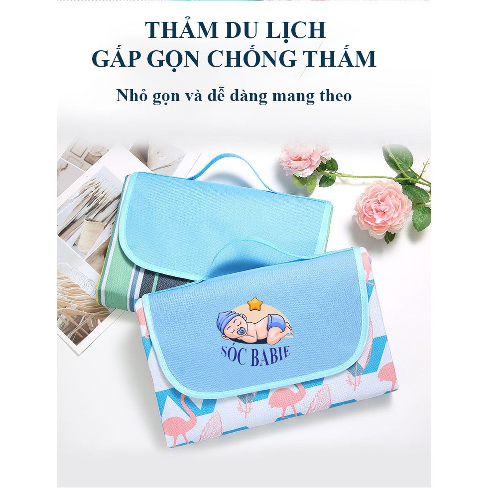 Thảm Du Lịch, Picnic, Dã Ngoại ,Yoga Gấp Gọn Chống Thấm Cao Cấp
