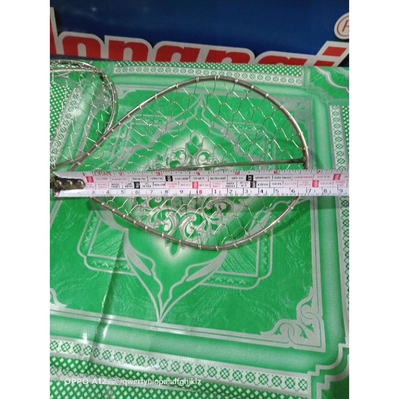 Vợt dớt cá dũm bằng inox 12× 17cm